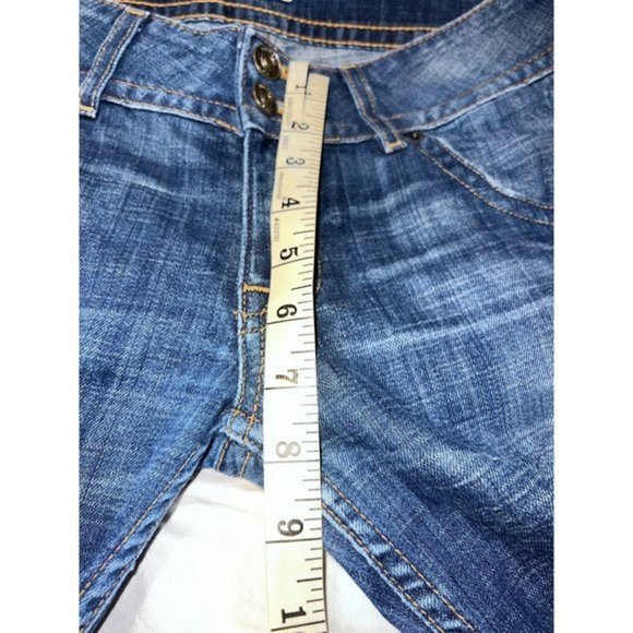 Hudson Beth Jeans semi boot cut double button low rise jeans - Picture 2 of 11